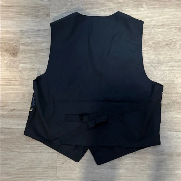 Vintage Quacker Factory Sequin Bees Floral Vest - Picture 5 of 5